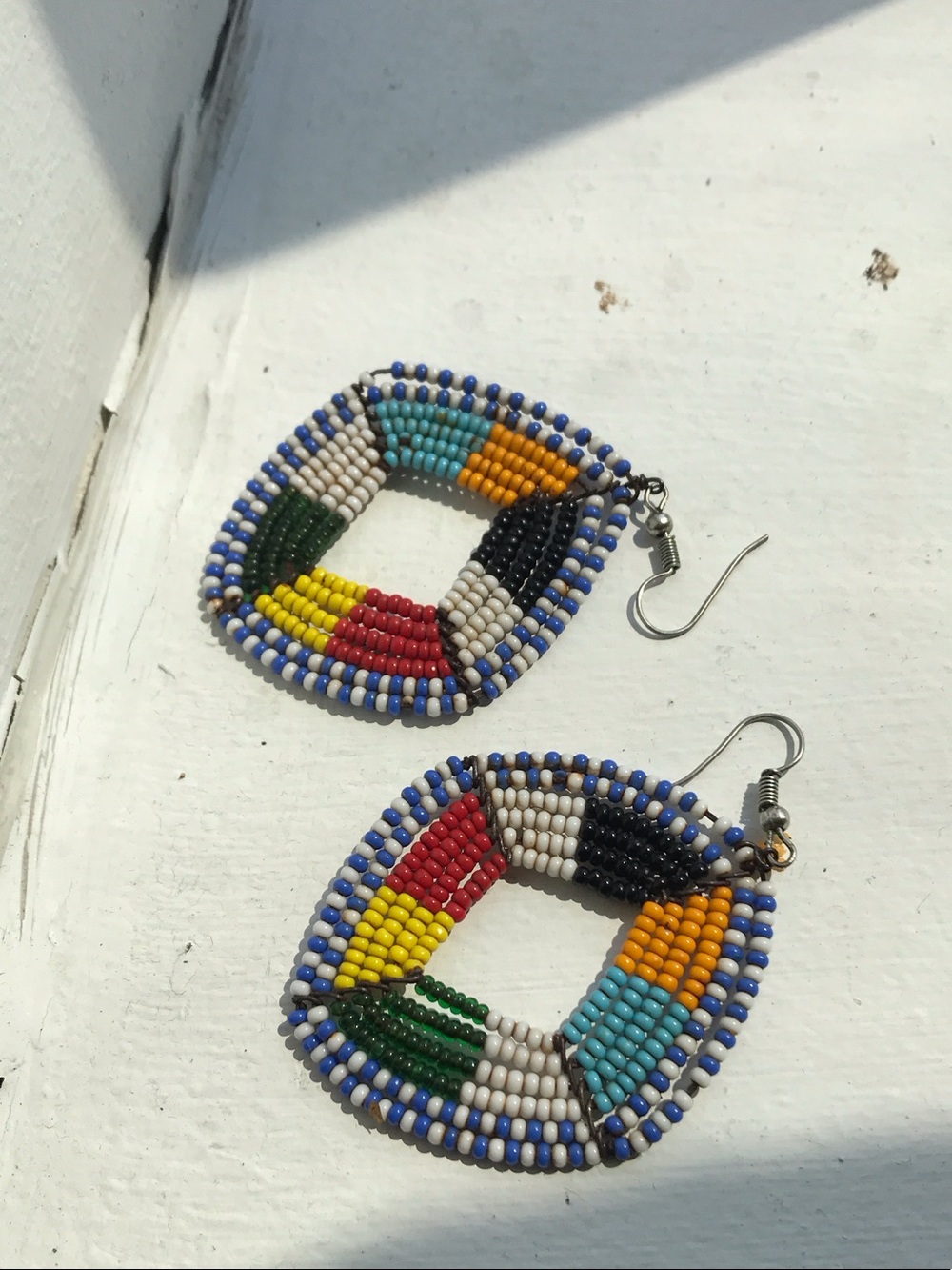African beaded earrings